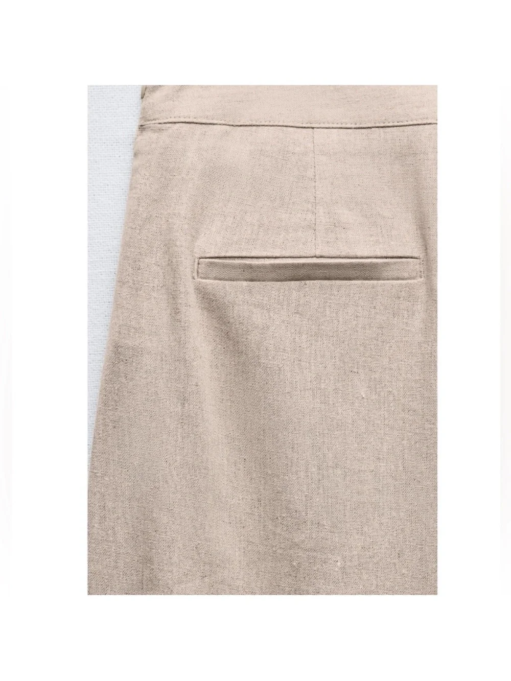 Zara LINEN BLEND PAREO PANTS